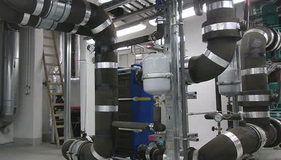 Image of chilled water piping