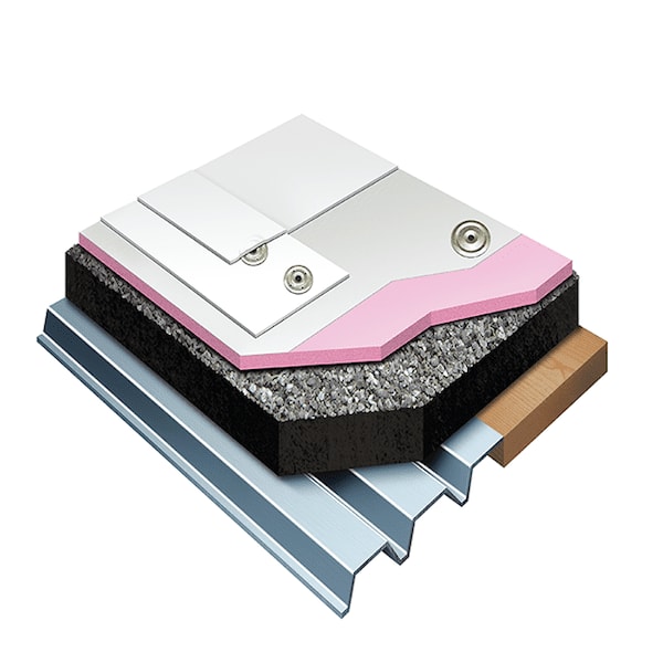 Single-Ply Membrane Recover Mechanically Attached