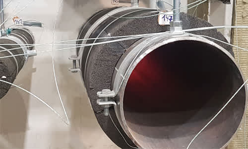 Large pipes with Foamglas insulation