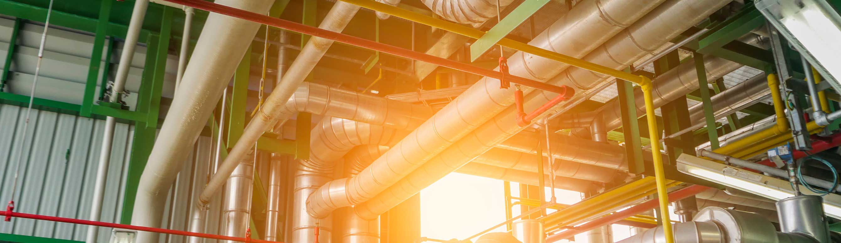 Complex engineering structure of oil and chemical petroleum refinery plant