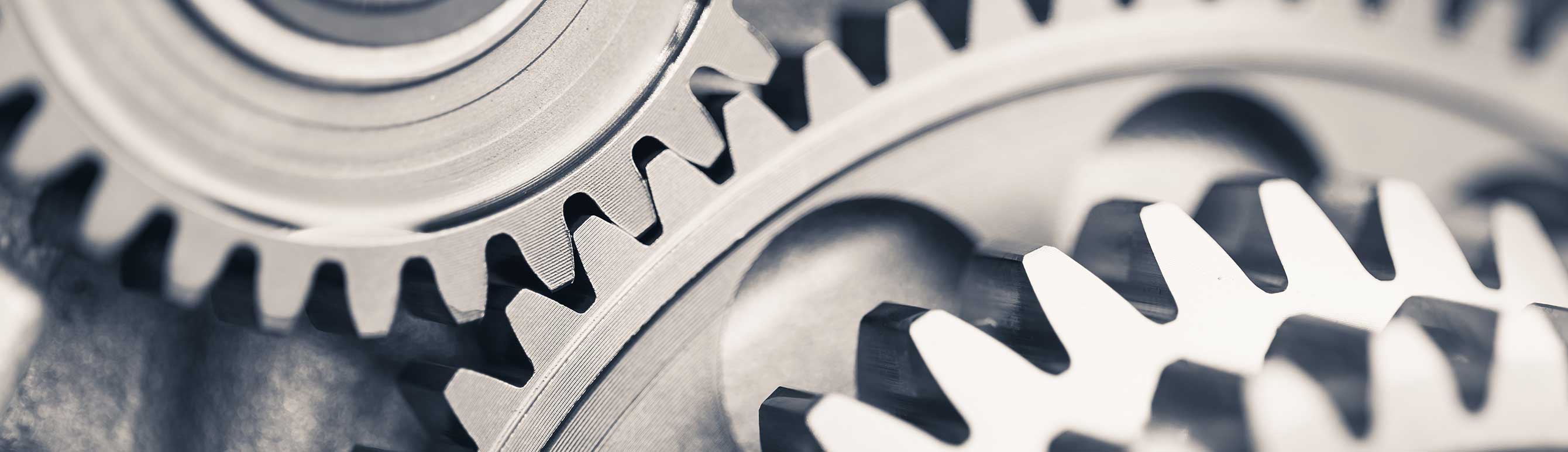 Closeup photo of engine gear wheels