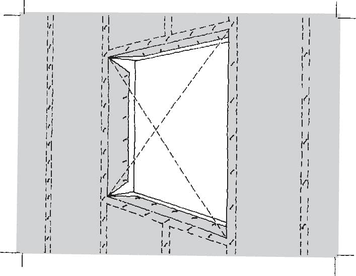 Montering mot träreglar - fönster och dörrar