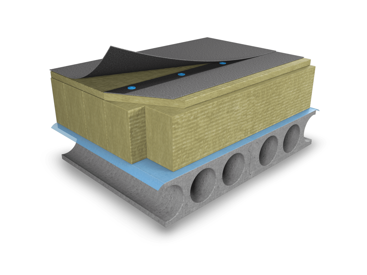 Isolering av låglutande tak med lameller