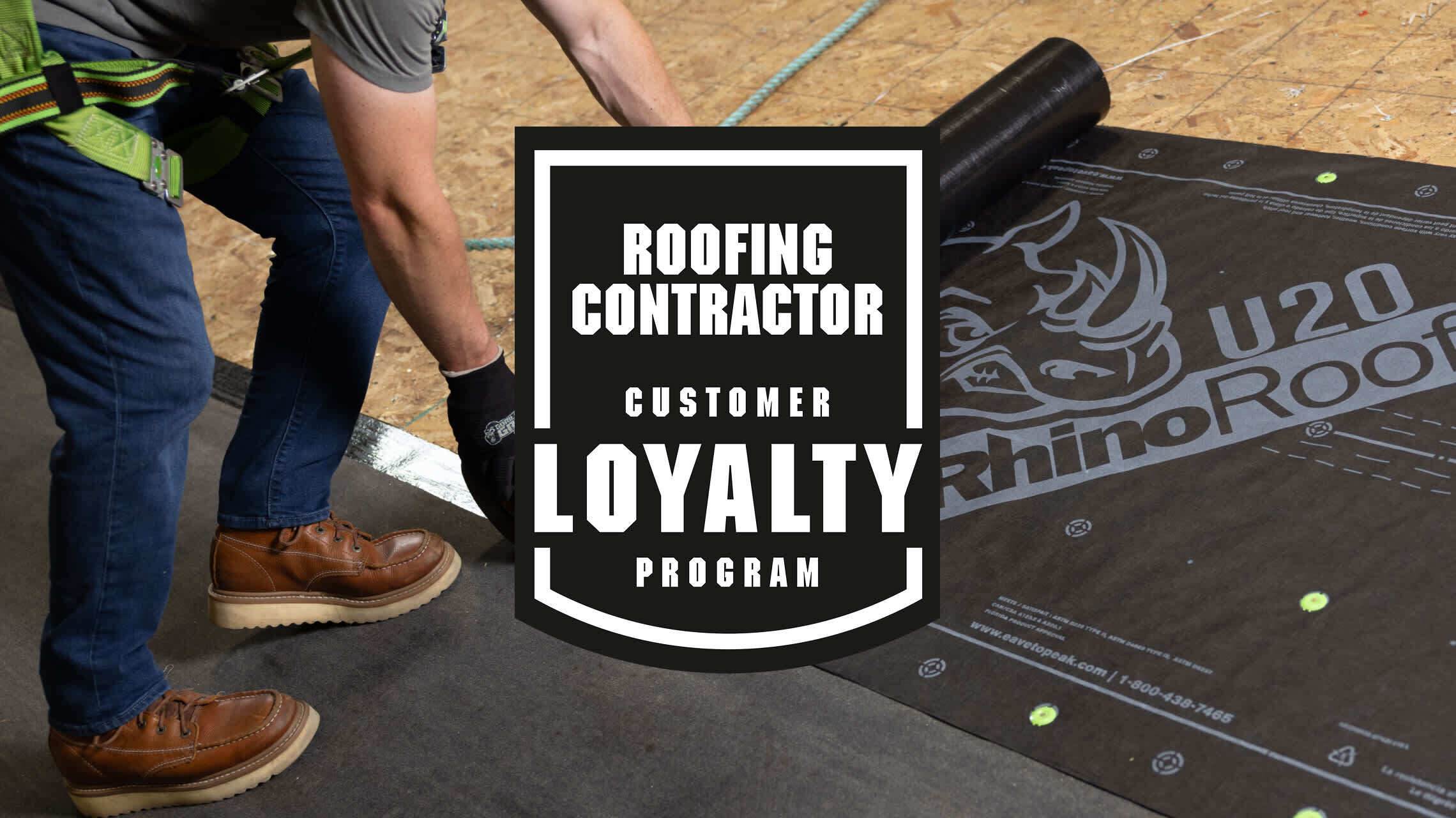 Roofing Contractor Customer Loyalty Program Logo