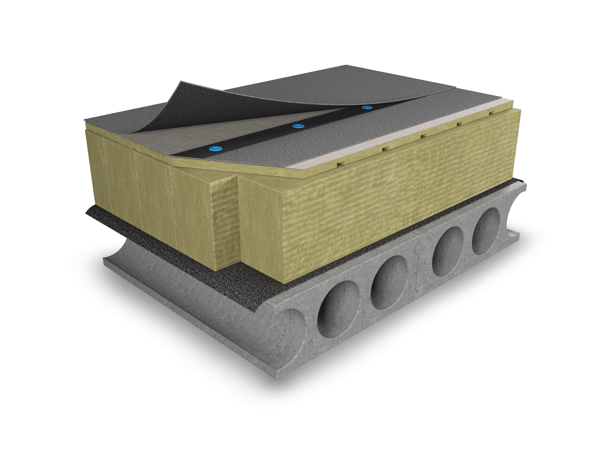 Loivan ontelolaattakaton eristysratkaisu PAROC-kivivillalamellilla