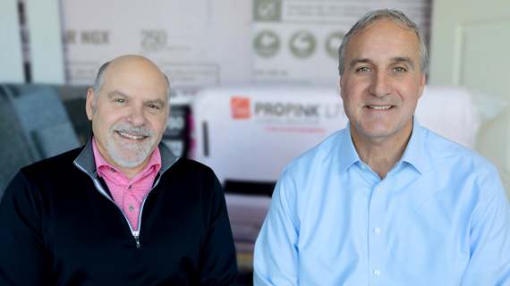 Owens Corning CEO Brian Chambers and Chief Sustainability Officer Dave Rabuano