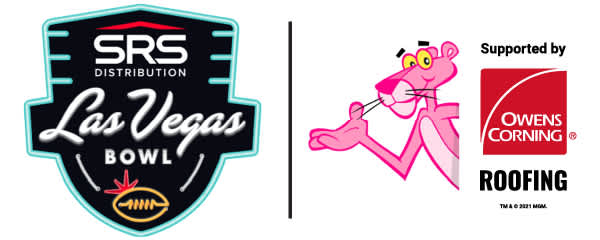 SRS Las Vegas logo & Owens Corning logo with the Pink Panther