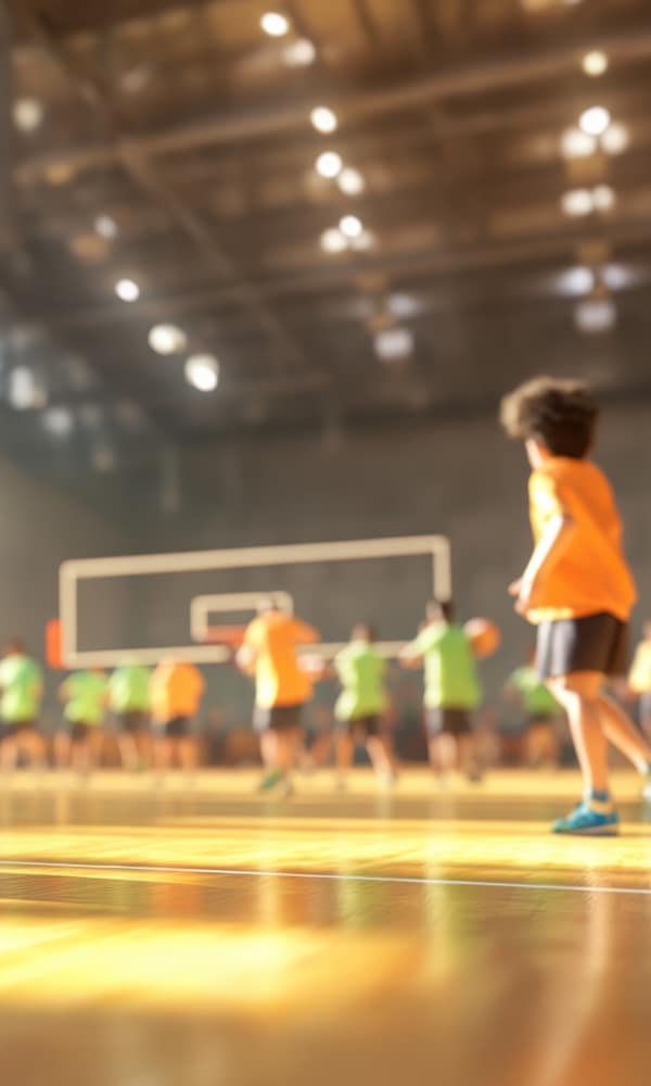 Basketballbane i sportshal