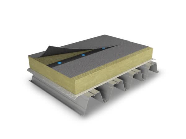 Dämmlösung für ein Stahltrapezdach