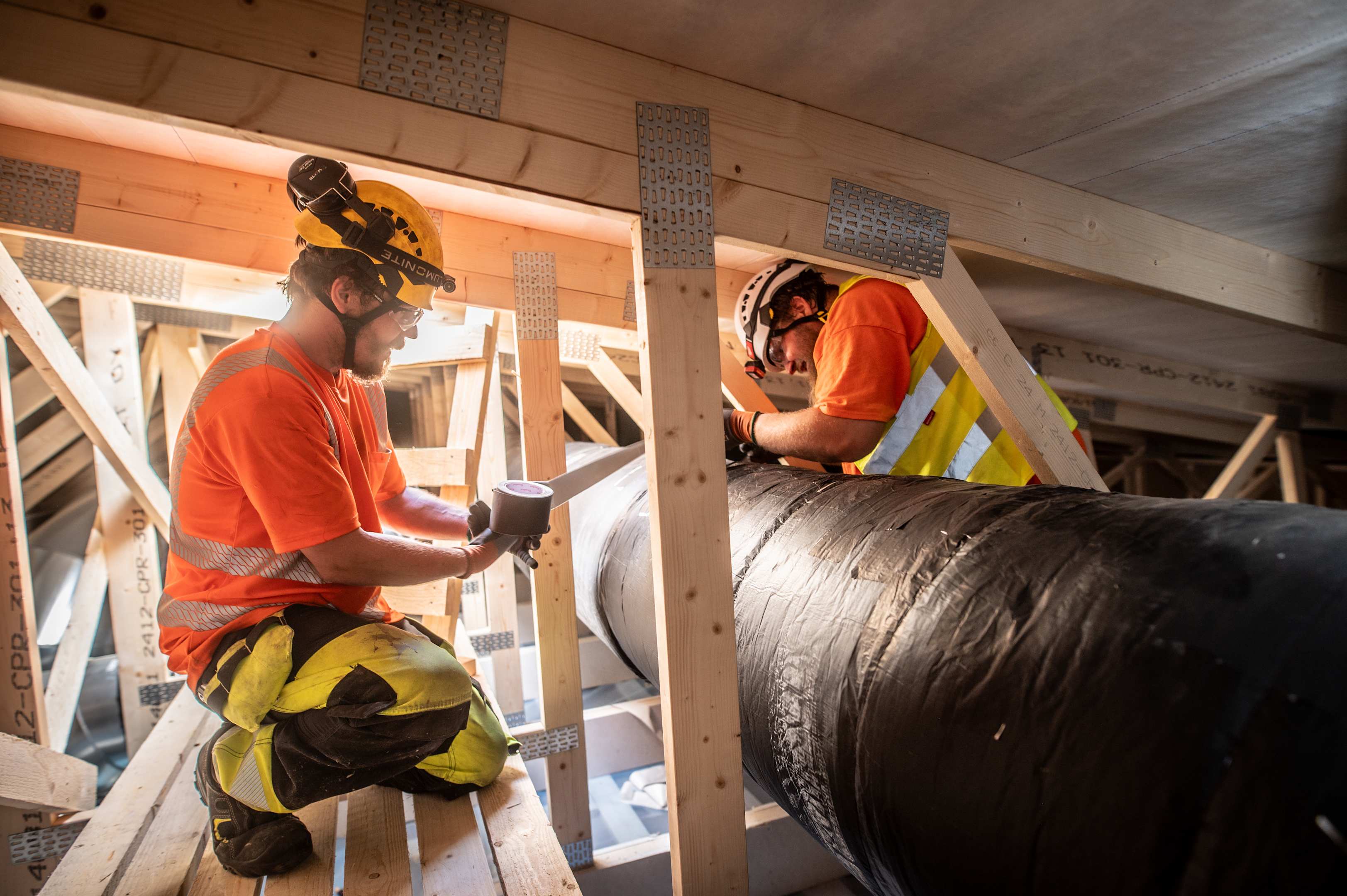 Attic Ventilation Duct PAROC Vect Insulation