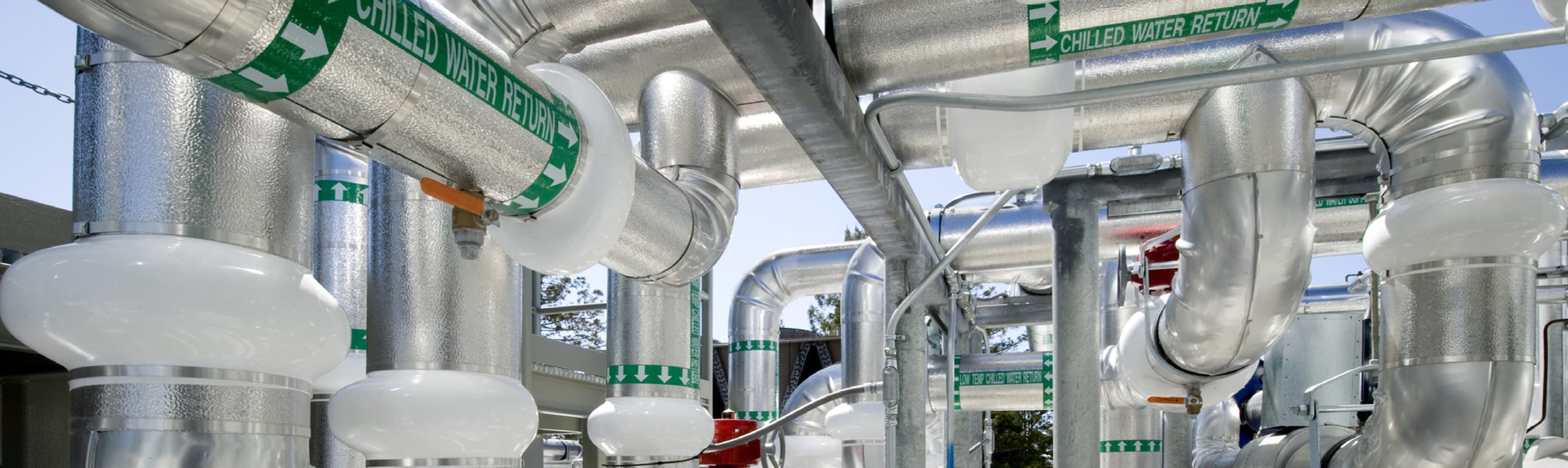 Image of chilled water pipes