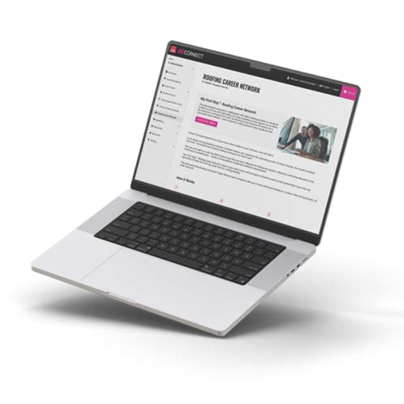 Your First Step in OCConnect on a laptop