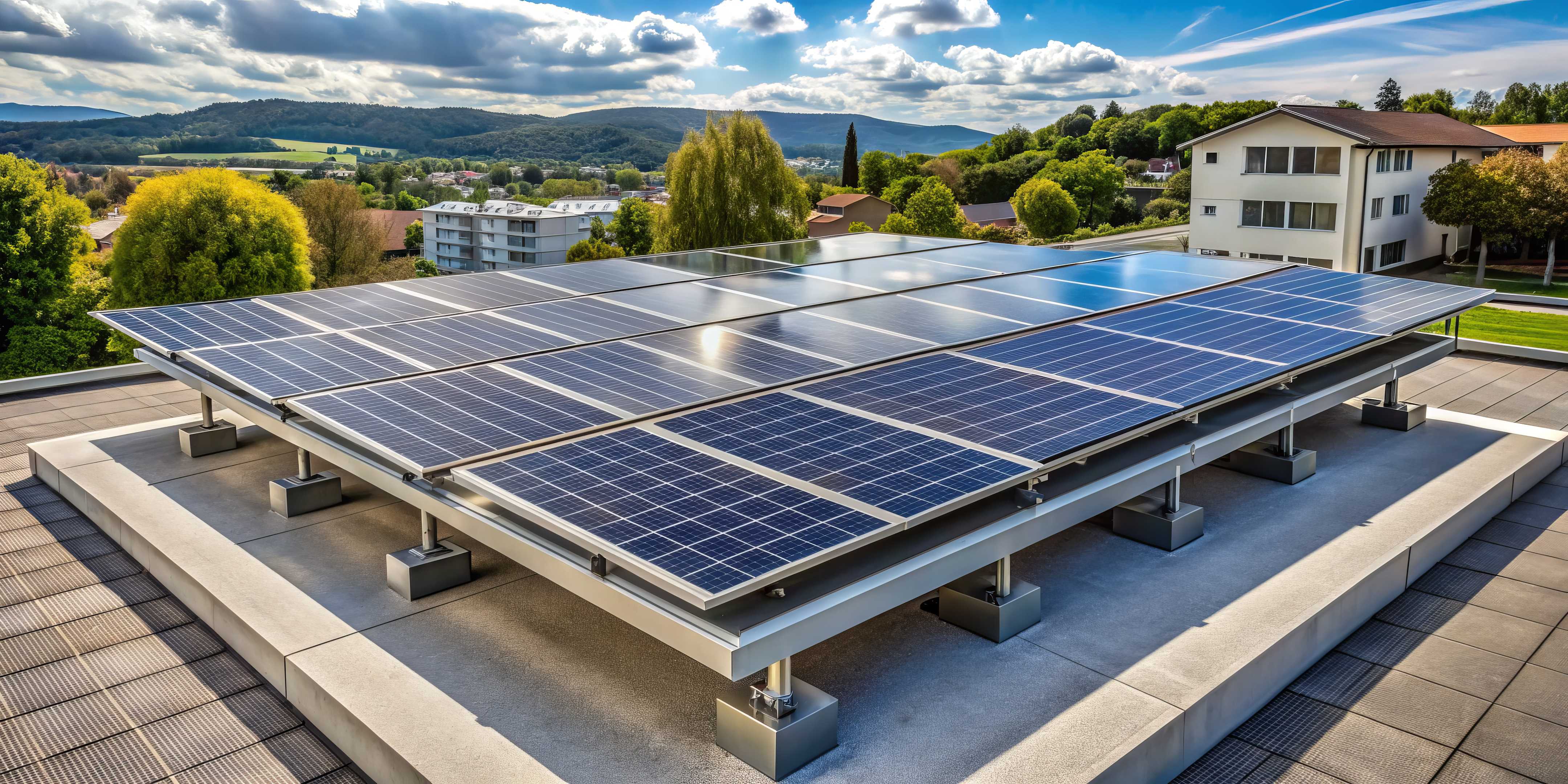 Pv panels on the roof