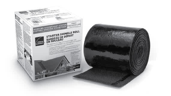 Product photo of a Starter Shingle Roll sitting outside of its box