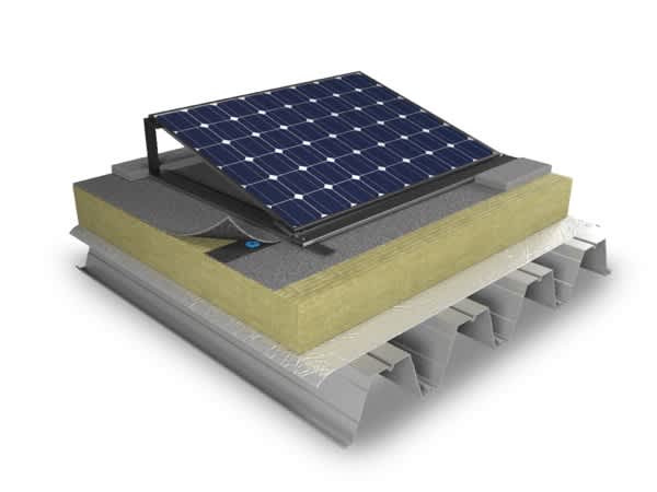 Dämmlösung für ein Solardach