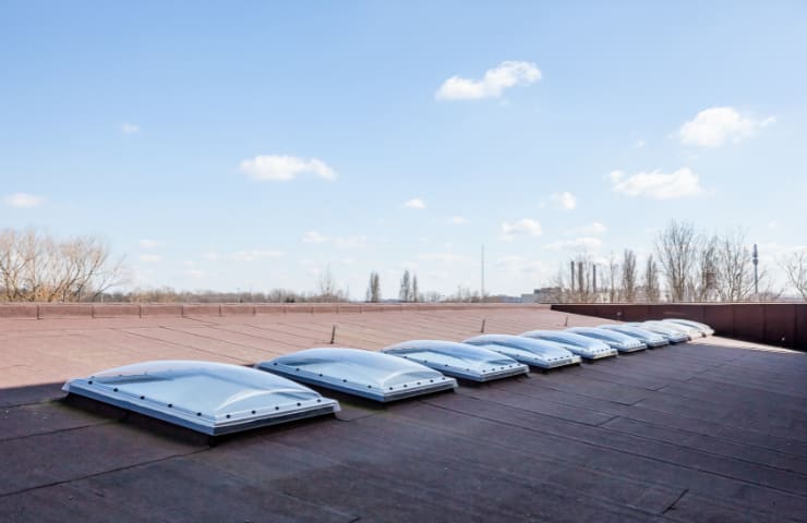 low slope roof