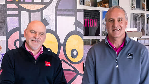 Owens Corning CEO Brian Chambers and Chief Sustainability Officer Dave Rabuano