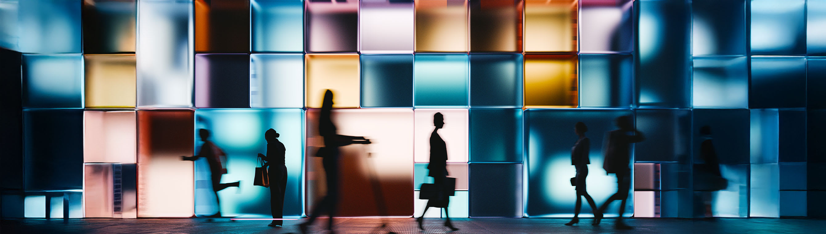 image thermique d'un grand bâtiment commercial