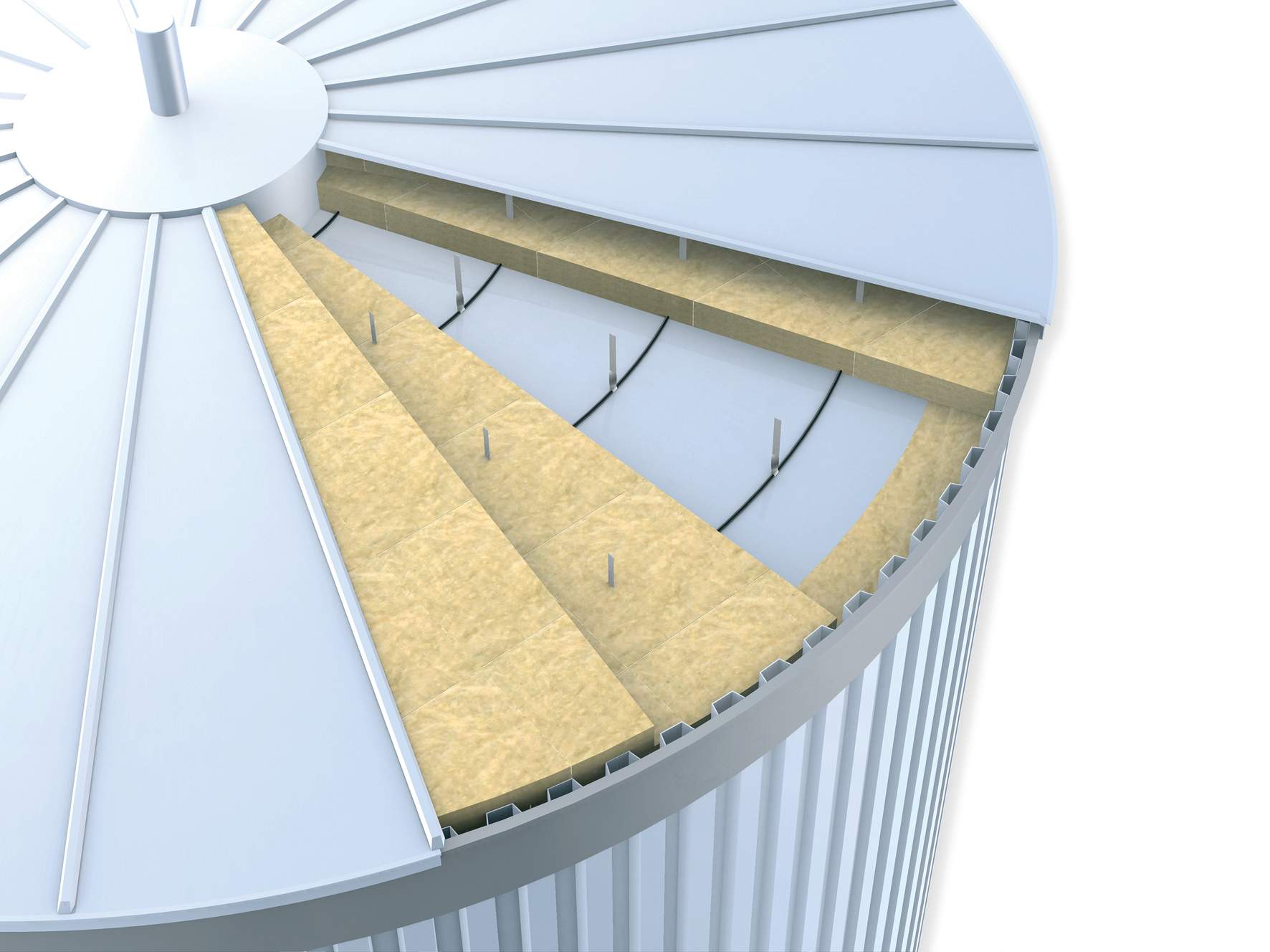 Paroc Pro Roof Slabs (WR) for tank roof insulation, image