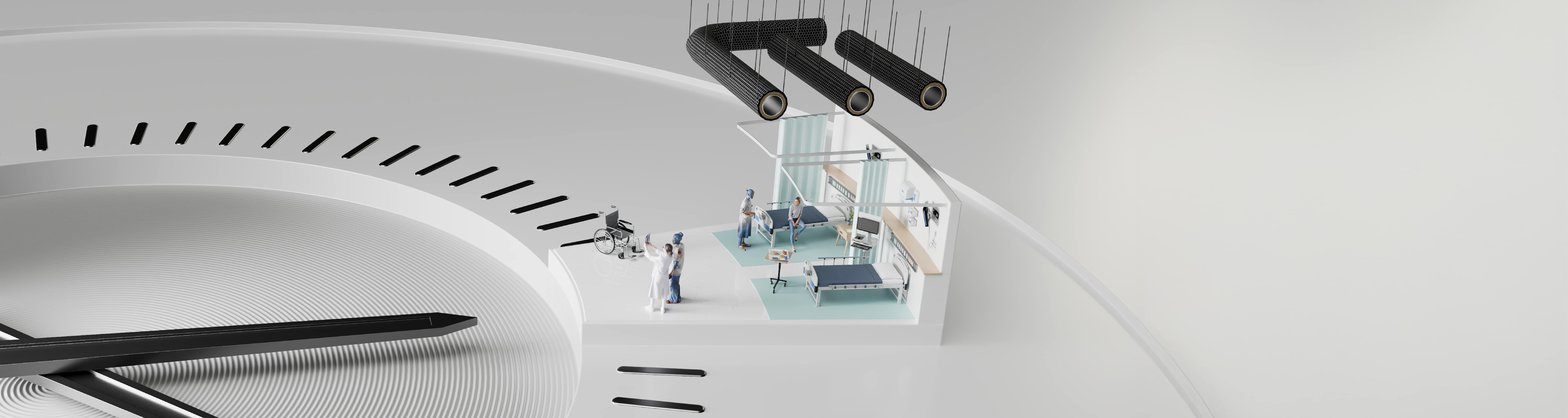 Brandskydd cirkulära kanaler EI 60 sjukhus