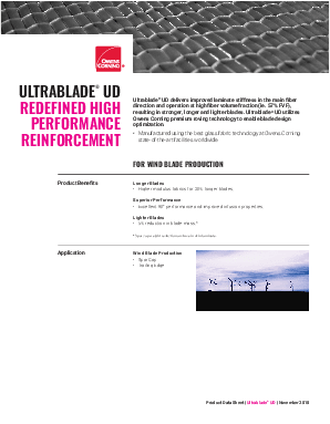 Ultrablade UD Product Data Sheet