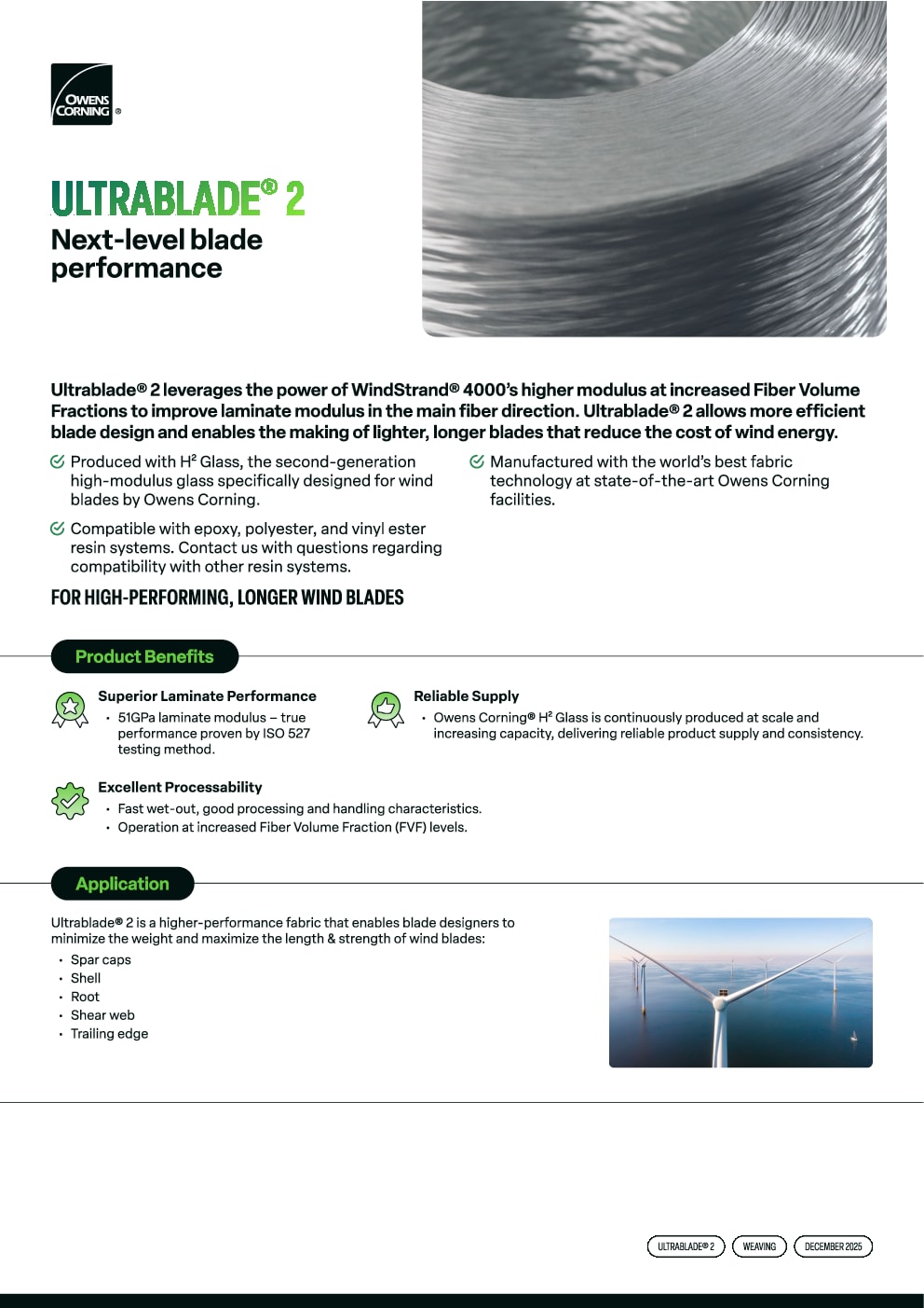 Ultrablade 2 Product Data Sheet