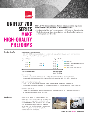 Unifilo® 700 Series Continuous Filament Mat