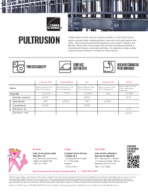 T30 Product Selection Guide - Pultrusion