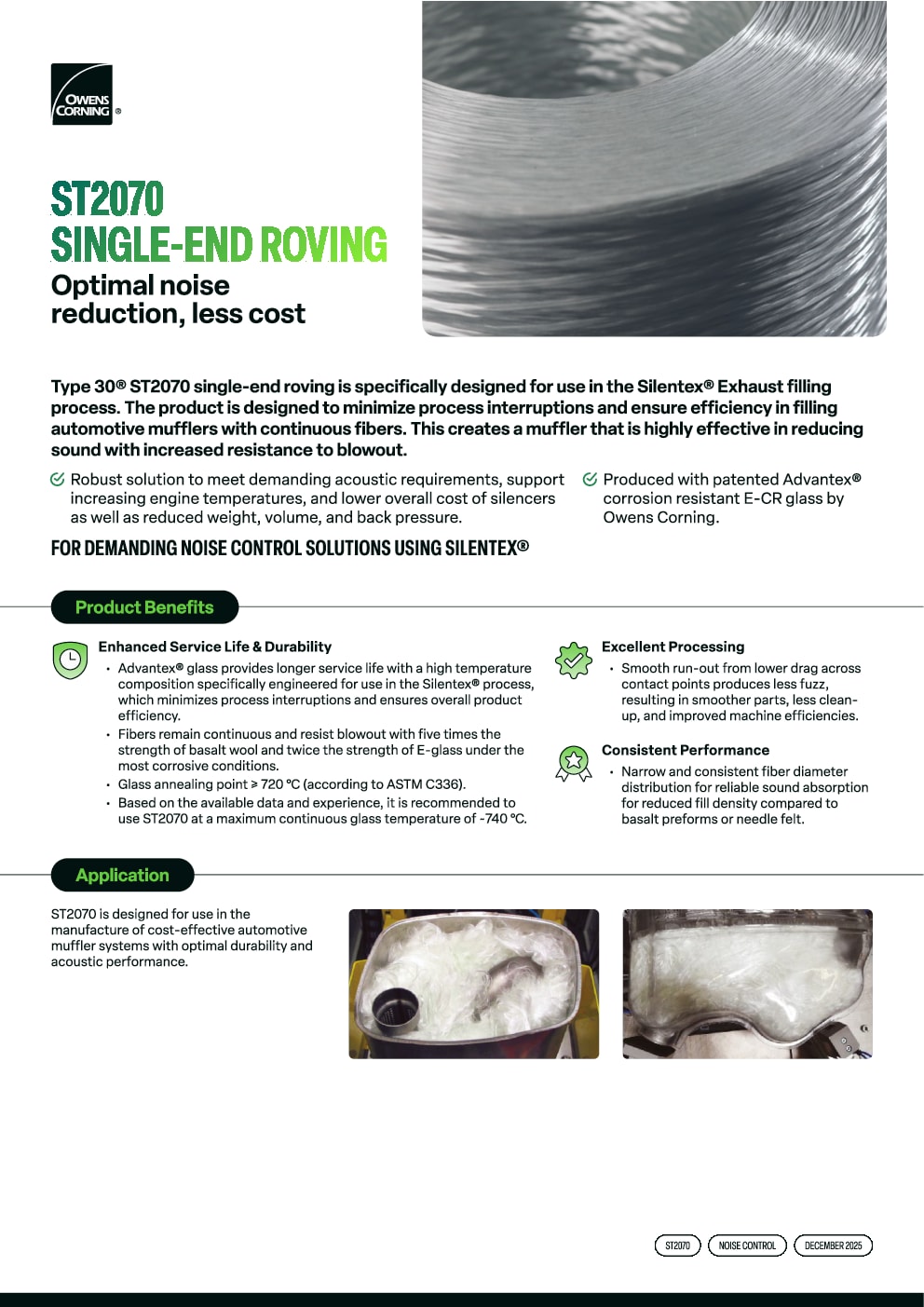 ST2070 Type 30 Single-end Roving Data Sheet