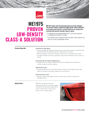 ME1975 Multi-end Roving Technical Data Sheet
