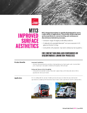 M113 CSM Product Data Sheet