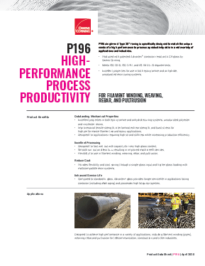 P196 Type 30 SER Product Data Sheet