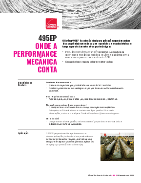 495EP Product Data Sheet - Portuguese