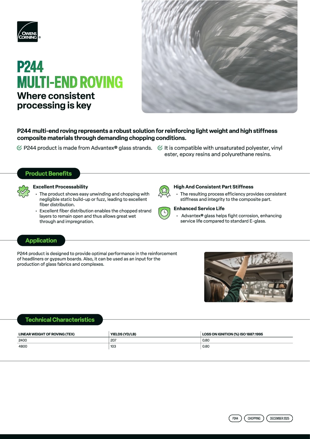 MultiEnd P244 Advantex Data Sheet
