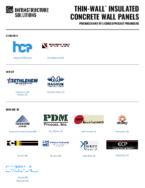 ThinWall Precaster List