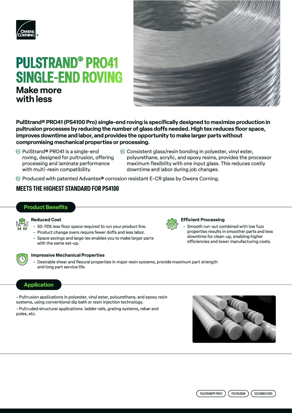 PulStrand PRO41 Roving Product Data Sheet