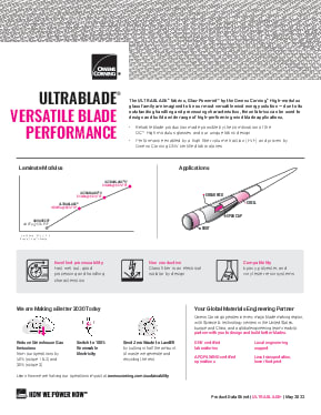 UltraBlade Overview Product Data Sheet