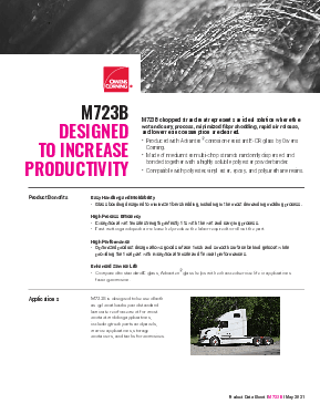 M723B Product Data Sheet