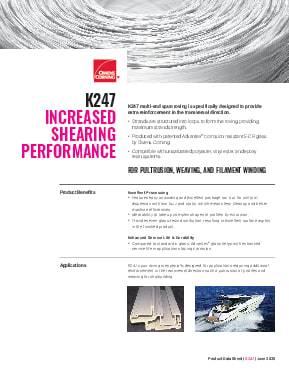 K247 Spun Roving Product Data Sheet