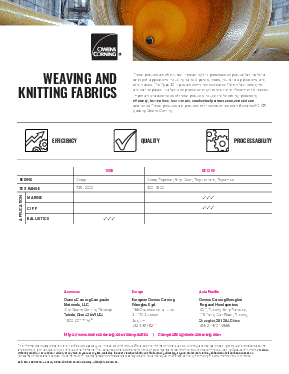 T30 Product Selection Guide - Weaving and Knitting Fabrics