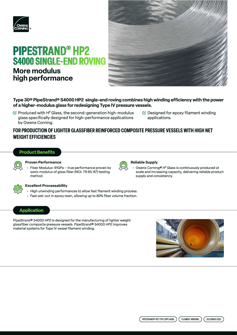 Pipestrand S4000 HP2 Product Data Sheet