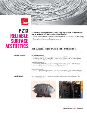 P213 MER for GMT Product Data Sheet