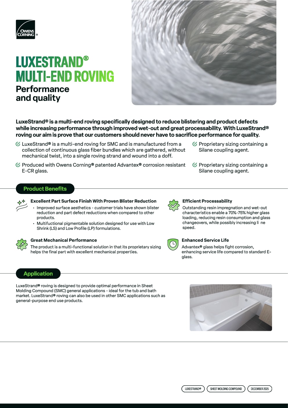 LuxeStrand Product Data Sheet