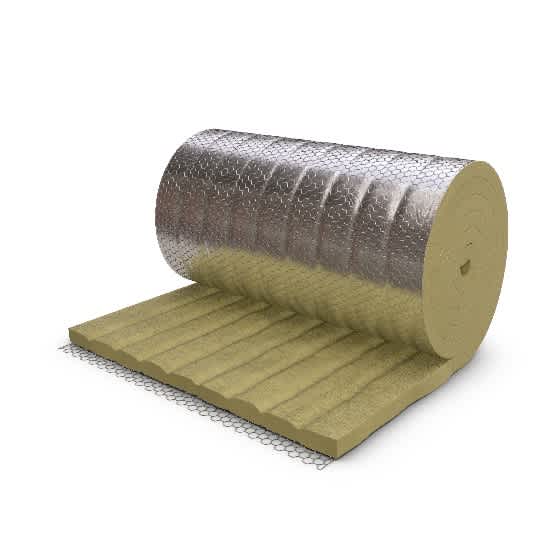 PAROC Pro Wired Mat WR 680 AluCoat