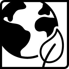 Illustration of the Earth with a leaf.