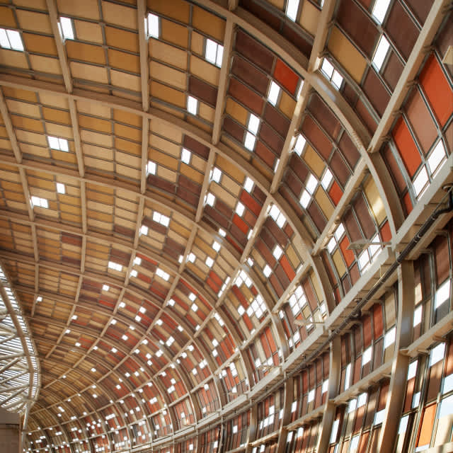 Photo of the interior of Soccer City Stadium
