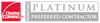 Owens Corning Roofing Platinum Preferred Contractor badge