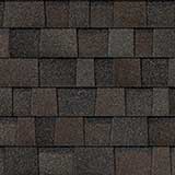 Las tejas TruDefinition Duration MAX Mesquite tienen un color generalizado gris amarronado que se logra al mezclar gránulos de color marrón, negro y gris.