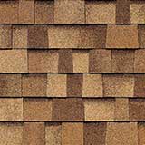 Las tejas Duration Premium Desert Tan tienen un color generalizado tostado dorado que se logra al mezclar gránulos de color tostado dorado, marrón y marrón oscuro.