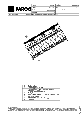 Vindsbjälklag, snedtak, lösull- och skivisolering (SE-R-PR-20-1)